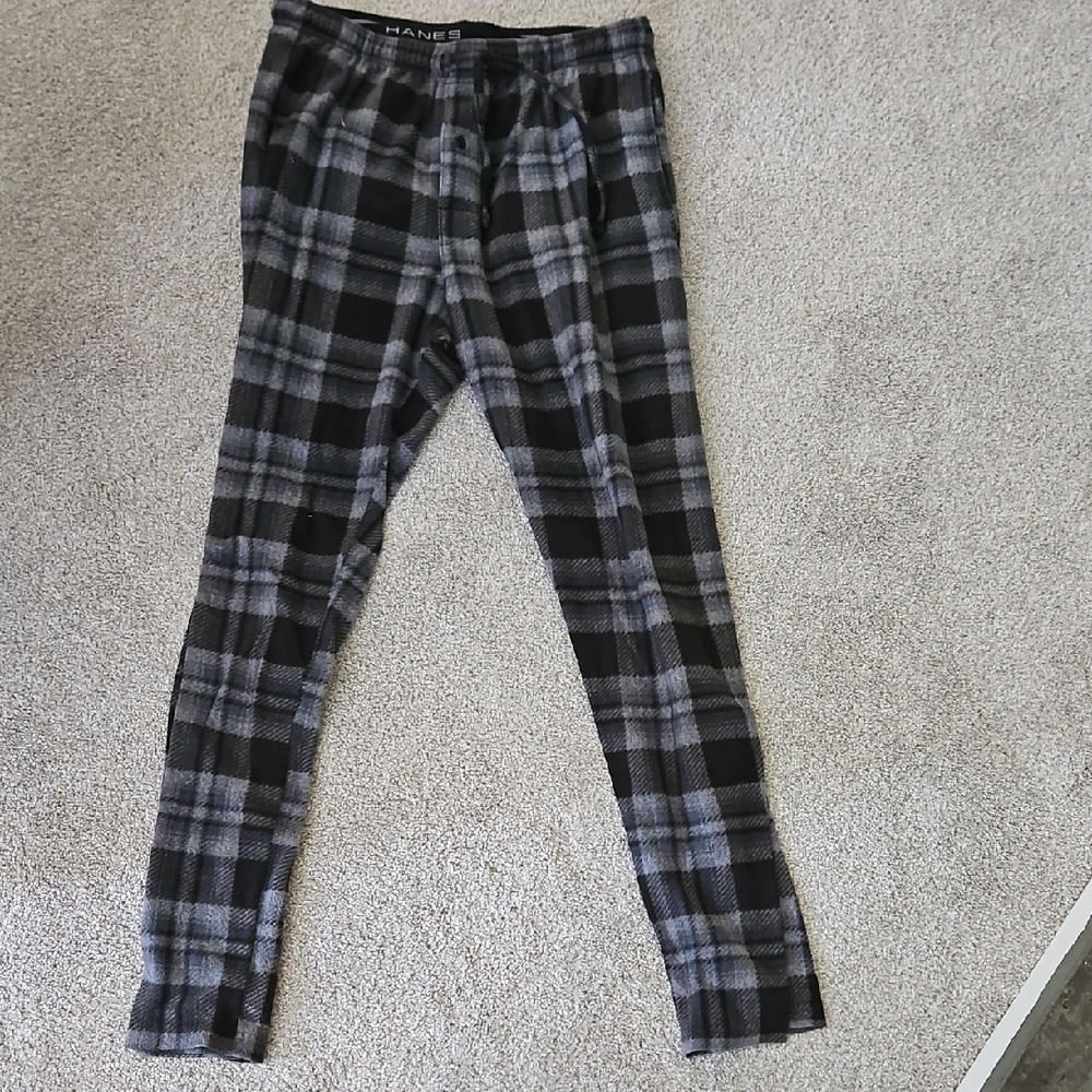 Hanes Black and Gray Sweatpants Cozy Joggers